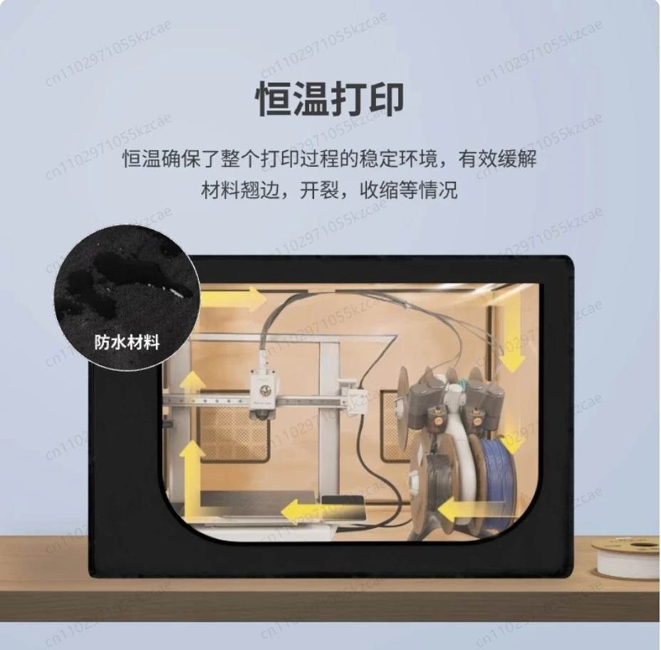 All-in-One 3D Printer Enclosure - Soundproof, Dustproof & Heat Retaining Box for BambuLab A1 Series