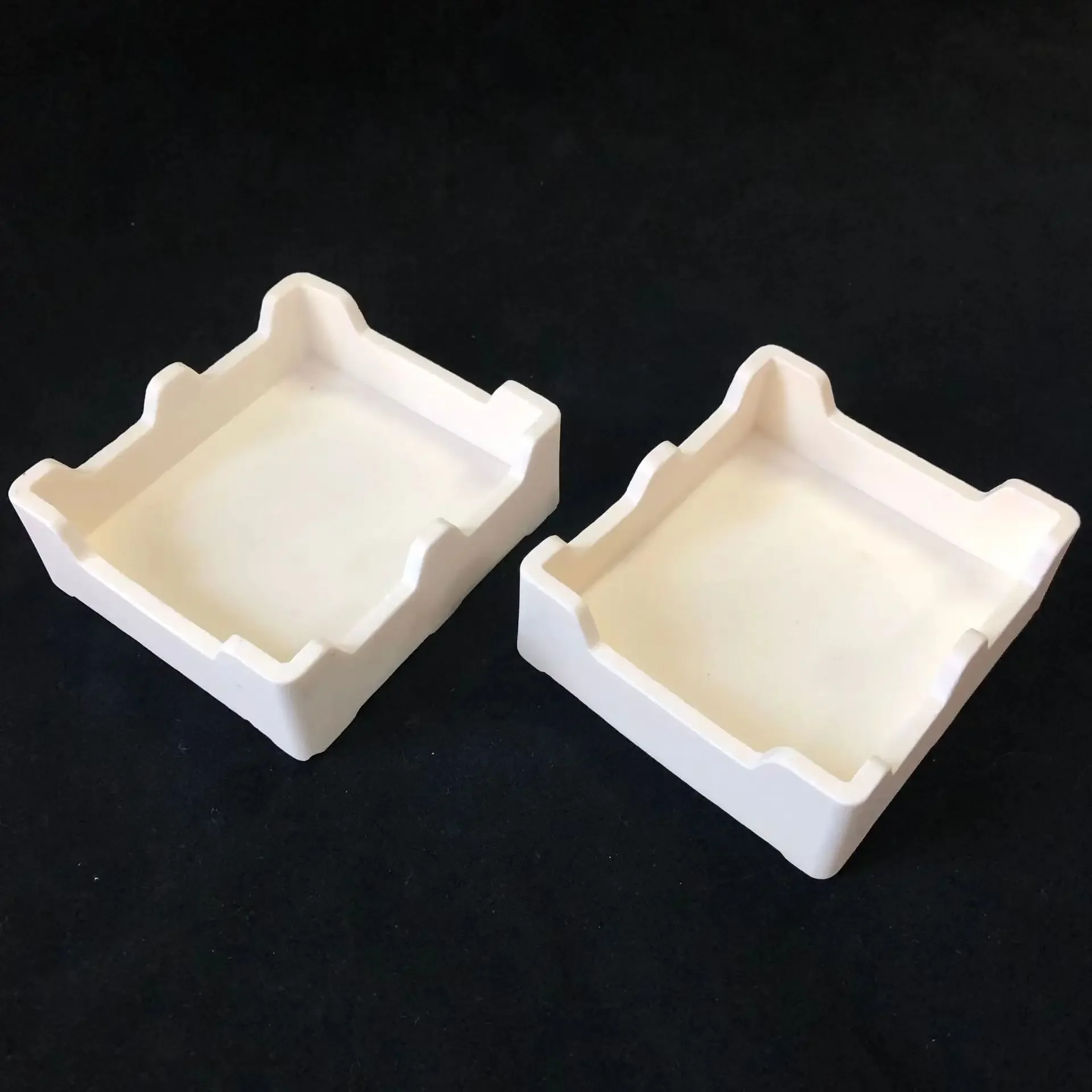 Customize Refractory Alumina Ceramic Box Ceramic Sagger Crucible145*145*50/ Ceramic Refractory Material