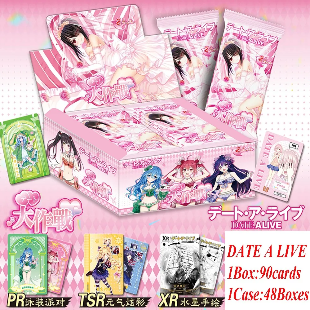 

Новая игра Date A Live Tcg Card 2Yuan Tokisaki Kurumi Yatogami Tohka Anime Character PR Swimsuit Party TSR Vibrant Colors XR Card