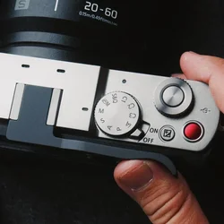 Hot Shoe Cover Aluminum Metal Thumb Rest Grip For Panasonic S9 Lumix S9