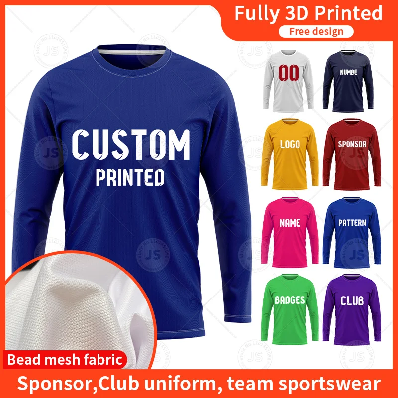 Long Sleeved T-shirt Customization Team Culture Shirt Logo Printing Work Suit Spring  Autumn Men Pullover T-shirt Casual Top