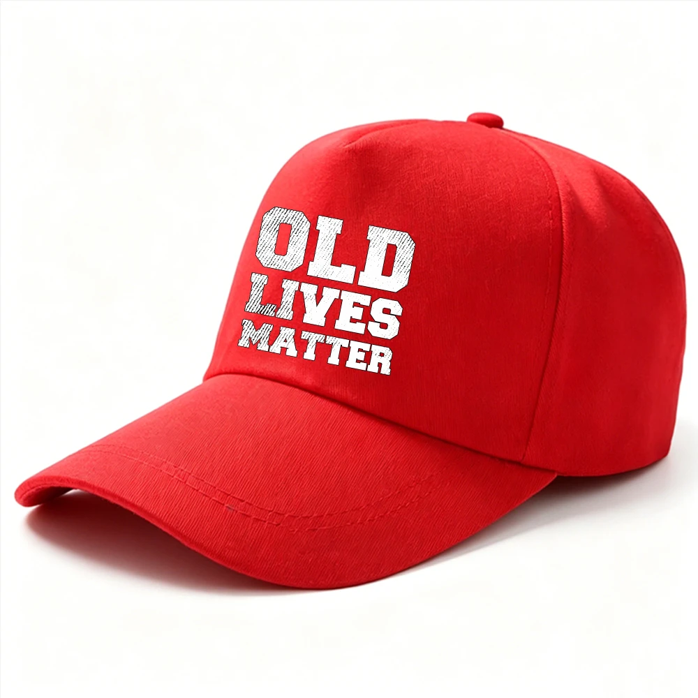 Old Lives Matter Vintage Distressed Dad Hat Funny Senior Citizen Adjustable Baseball Cap Retirement Humor Gift Cap Men's Hats
