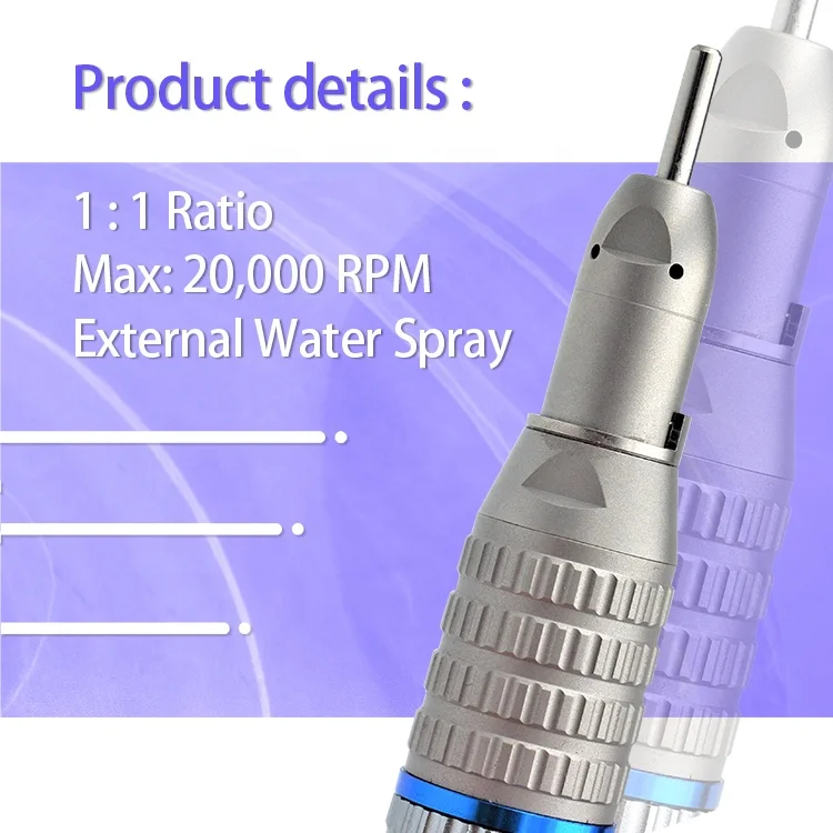 den tal 1:1 Surgical Handpiece Low Speed Straight Nosecone Handpiece with Internal Water Spray den tal Equipment Polishing