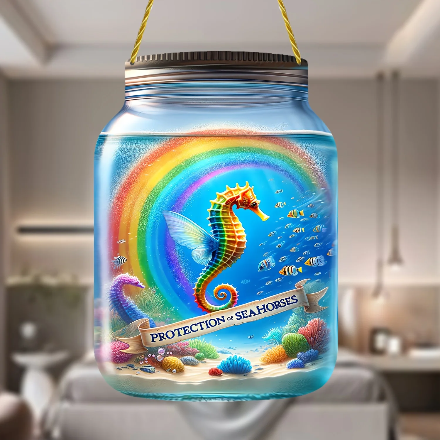 

Seahorse acrylic mason jar,sea world design,indoor and outdoor acrylic signs,farm decoration,bedroom,living room,study,terrace