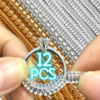 Adjuster Ring Invisible Size Reducer Tools Spiral Spring Based Rings Adjust Transparent Tightener Resizing Tools Jewelry Guard