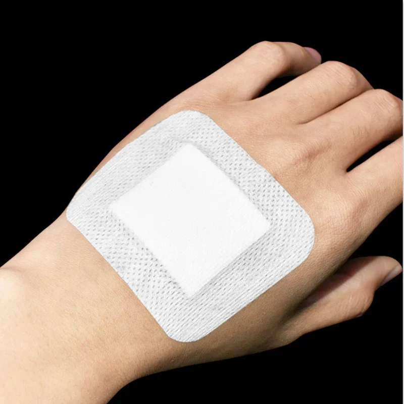 15/25Pcs Lot 6x7cm Breathable Self-adhesive Plasters Patches Wound Strips Dressing Band Aid Bandage Large First Aid Hemostasis