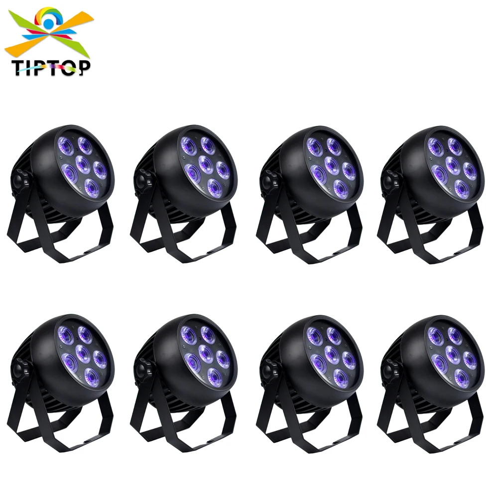 

8 Pack 2.4G Wifi Wireless LED Par Light 6X18W RGBWA UV 6IN1 Waterproof Outdoor Power Battery Par Can DJ Stage Lyre Wash Spot