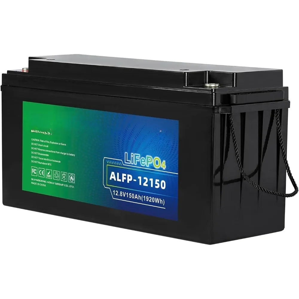 

Литиевая батарея 12 В, 150 Ач, автономные аккумуляторы LiFePO4 глубокого цикла для автофургонов, солнечной панели, троллинговых двигателей, автофургонов, гольф-каров