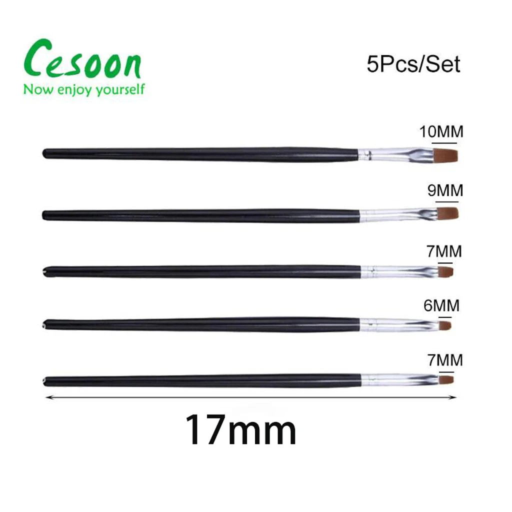 5 Pcs Dental Resin Brush Pens Shaping Silicone Adhesive Composite Porcelain Teeth Portable Whitening Care Dentistry Lab Tools