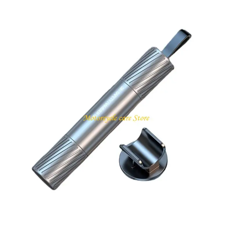 U75F Life Saving Hammer for Car with Double Sided Glass Breaker & Concealed Seatbelt Cutter Compact Emergency Car Tool