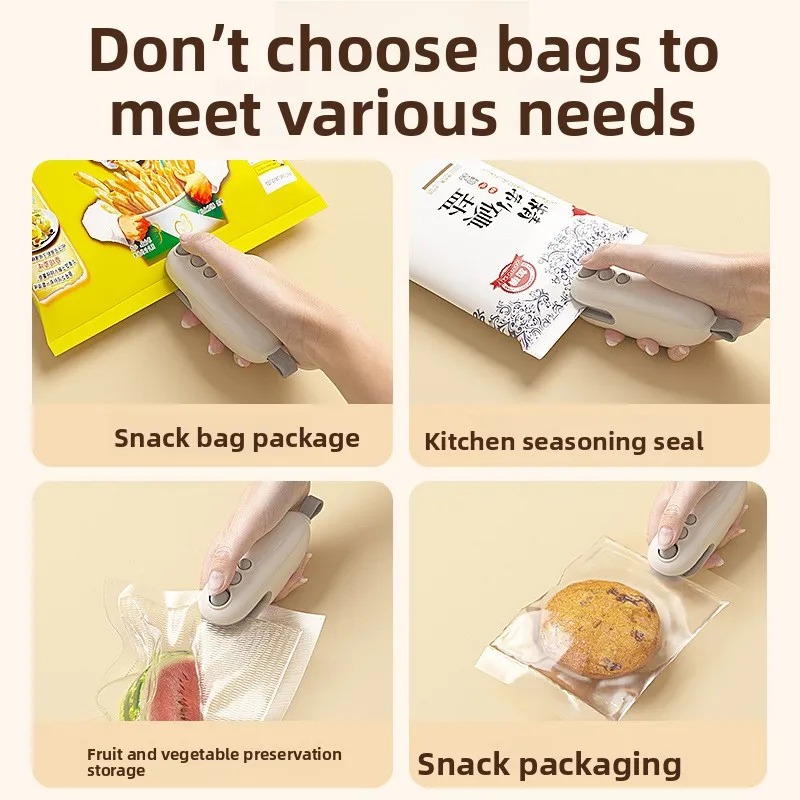 미니 푸드 실러 기계 휴대용 충전 스낵 실러 사용하기 쉬운 가정용 진공 실러
