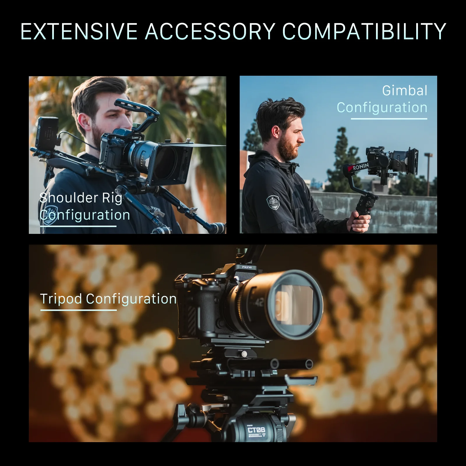 TILTA TA-T80-FCC قفص كاميرا كامل لباناسونيك S1R II لكاميرا Lumix S1R II، S5 II، S5 IIX، وG9 II #6