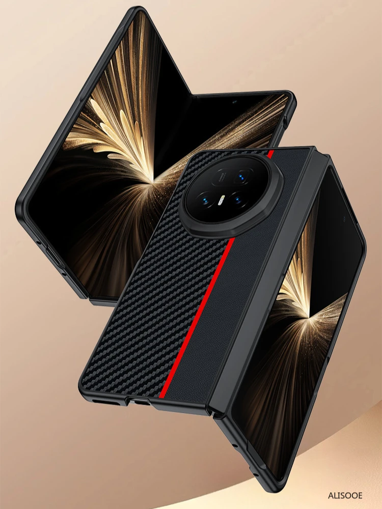 Leder Capa für Honor Magic V5 Fall Luxus PU-Leder Schutz Telefon Zurück Abdeckung für Honor Magic V5 Funda