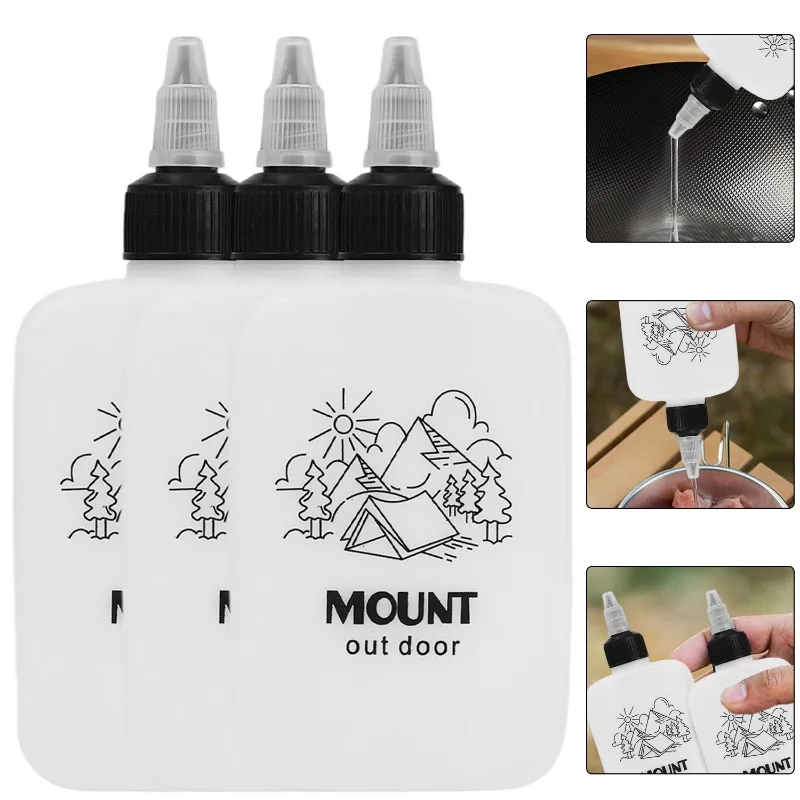 Outdoor Camping and Barbecue Olive Oil Bottle with Tapered Spout and Leak-Proof Seal Portable Seasoning Dispenser Bottle 1-4pcs view 2