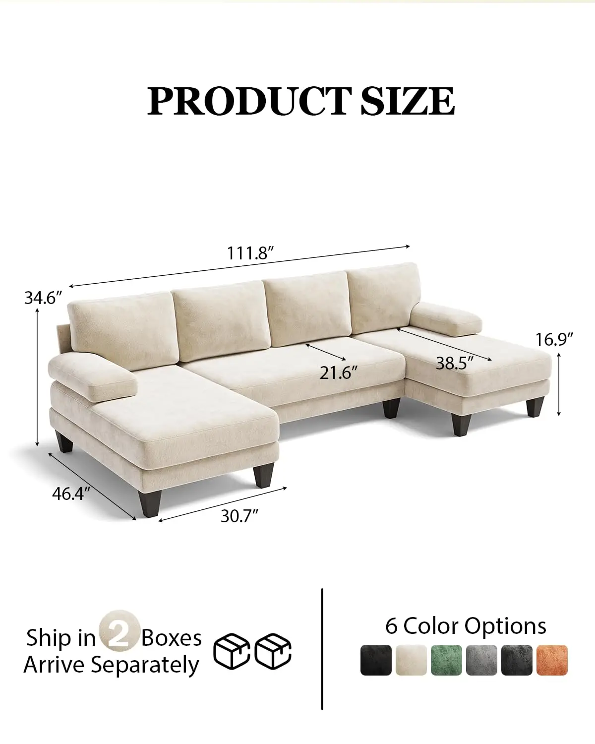 Thumbnail 2 - #24 Best Rated Modular Sectional Sofas to Buy in 2026
