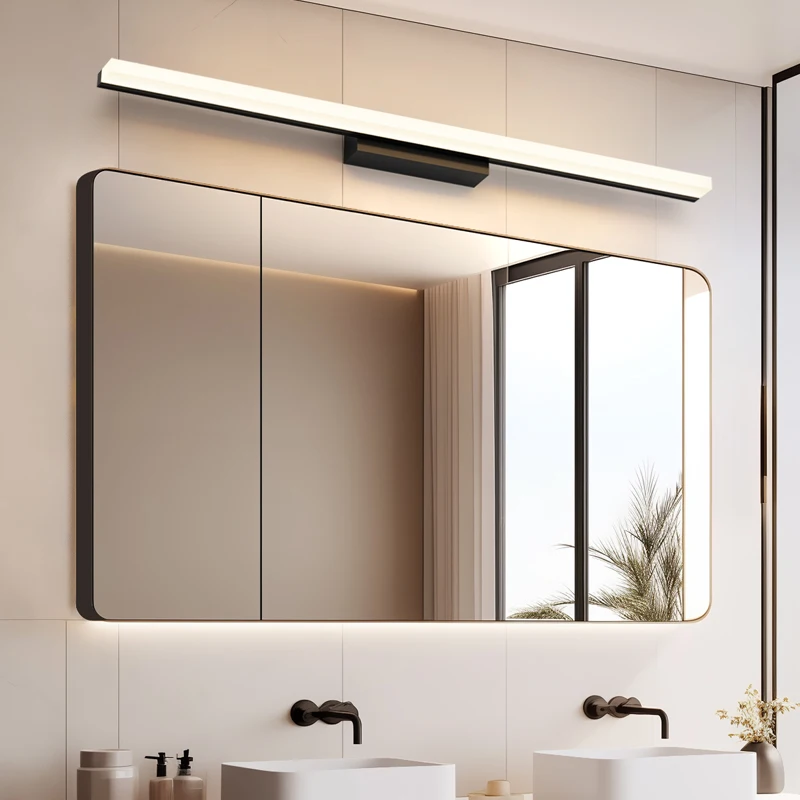 Mirror headlight LED bathroom bathroom cabinet Nordic modern minimalist bedroom makeup dresser mirror light filling