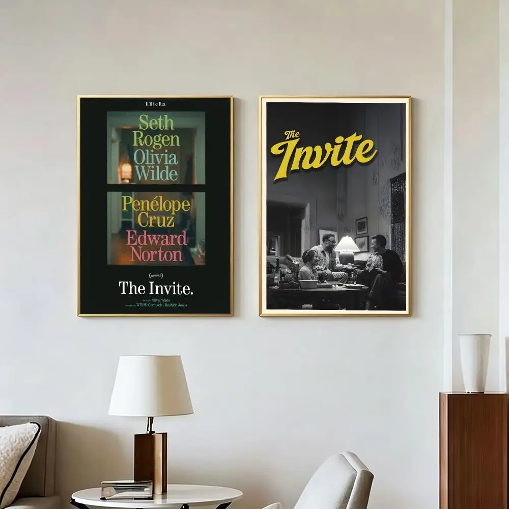 Movie TV The Invite Poster Peel And Stick Wall Art Self Adhesive PP Waterproof Wall Decor Living Room Bedroom Gift