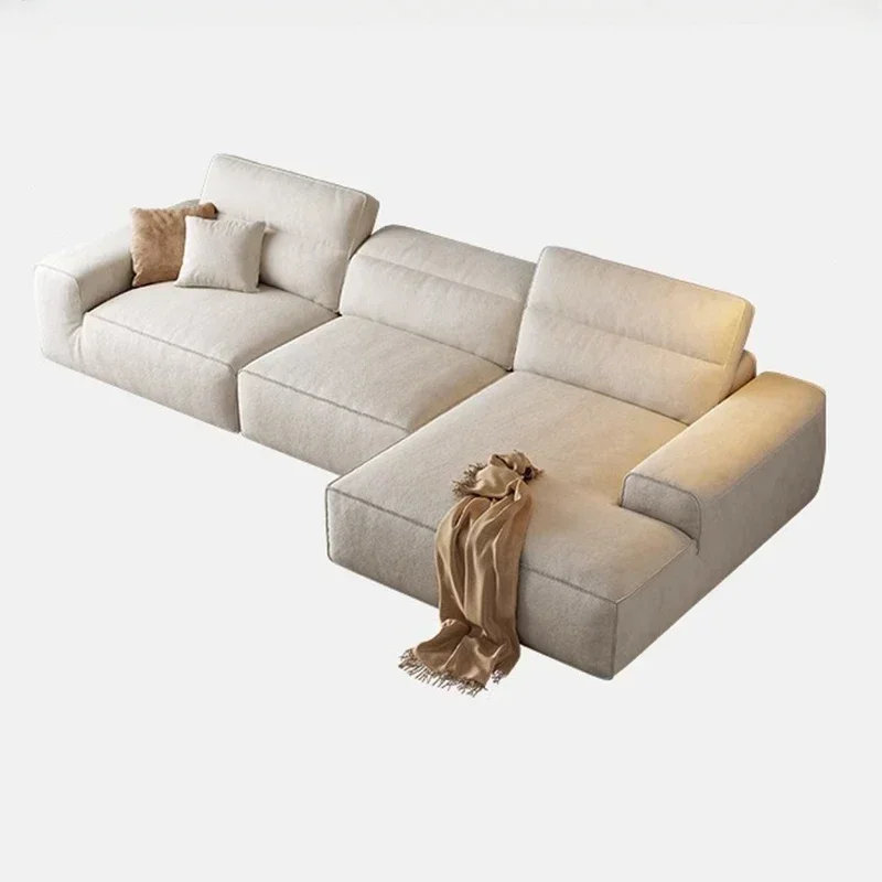

Puffs Nordic Living Room Sofa Leather Bed Sectional Modular Living Room Sofa Accent Luxury Muebles Para El Hogar Home Furniture