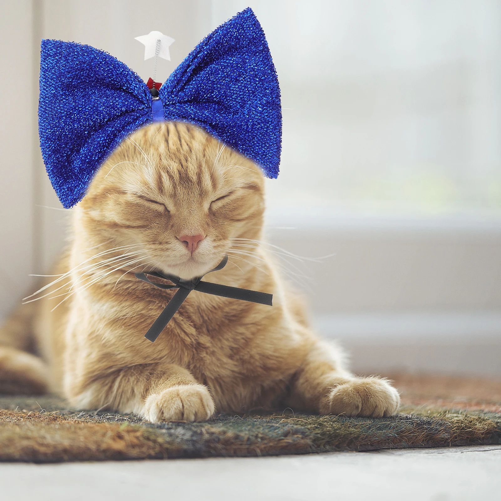 

Pet Headb for Dog Independence Day Costume Accessories Decorative Supplies Bow Design Pet Hair Accessory Dog Photoshoot Props