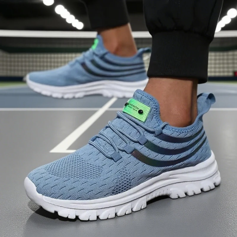 أحذية رجالية محبوكة خفيفة الوزن مريحة طوال اليوم، أحذية مشي ممتازة مناسبة للارتداء اليومي وأحذية المشي لمسافات طويلة
