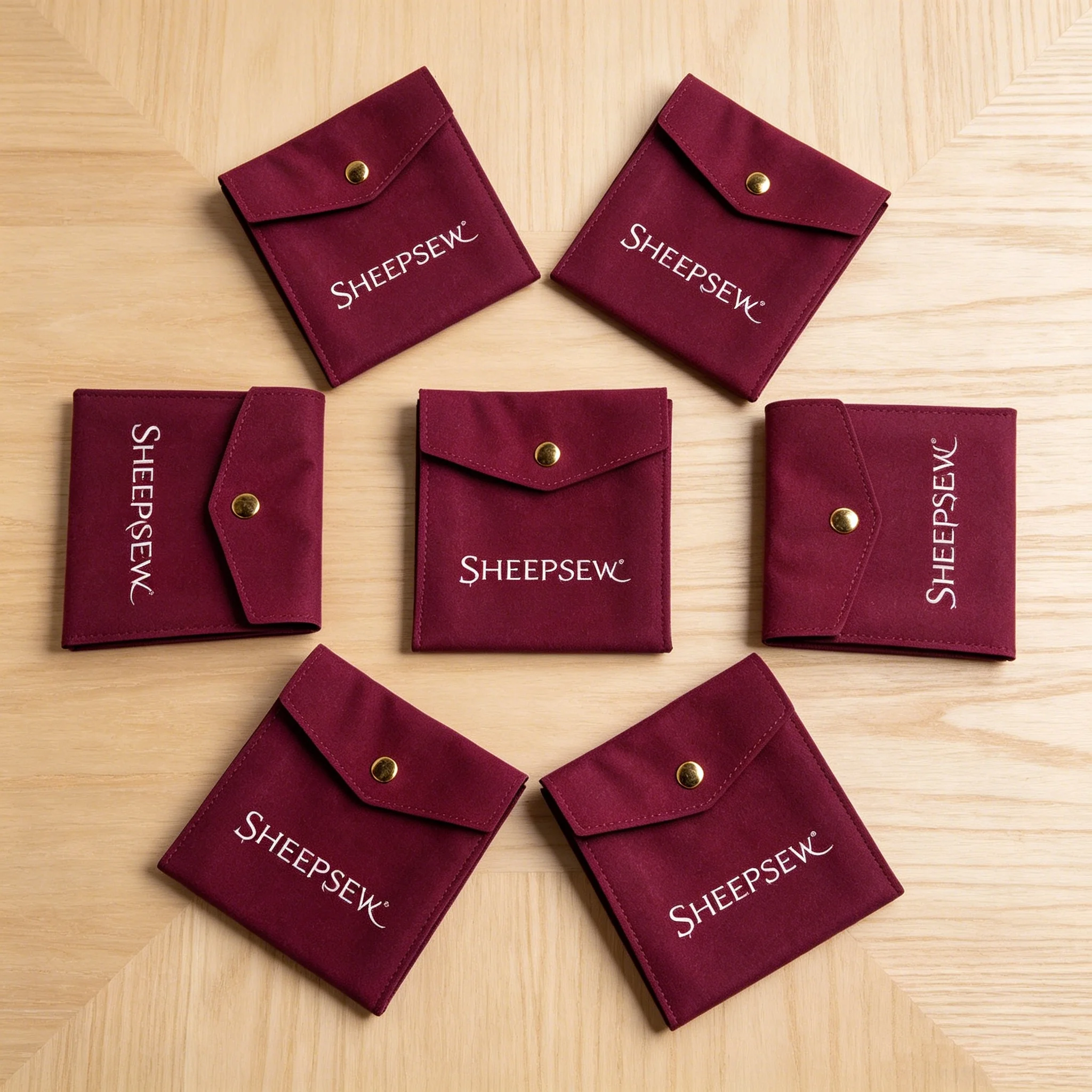 

Мешочек для украшений из микрофибры и замши с индивидуальным логотипом SheepSew, подарочная упаковка Lionwrapack OEM с клапаном