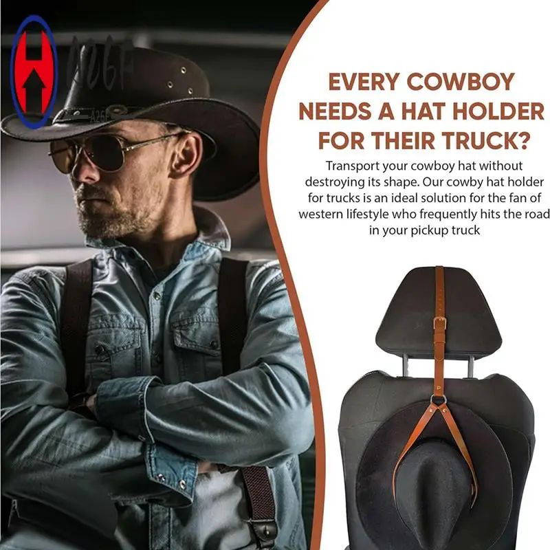 

A26F-Курбойский держатель для ковбойской шляпы для грузовиков — держите свои шляпы защищаются на дороге с нашей кожаной стойкой для ковбойских шляп ручной работы. Вешалка