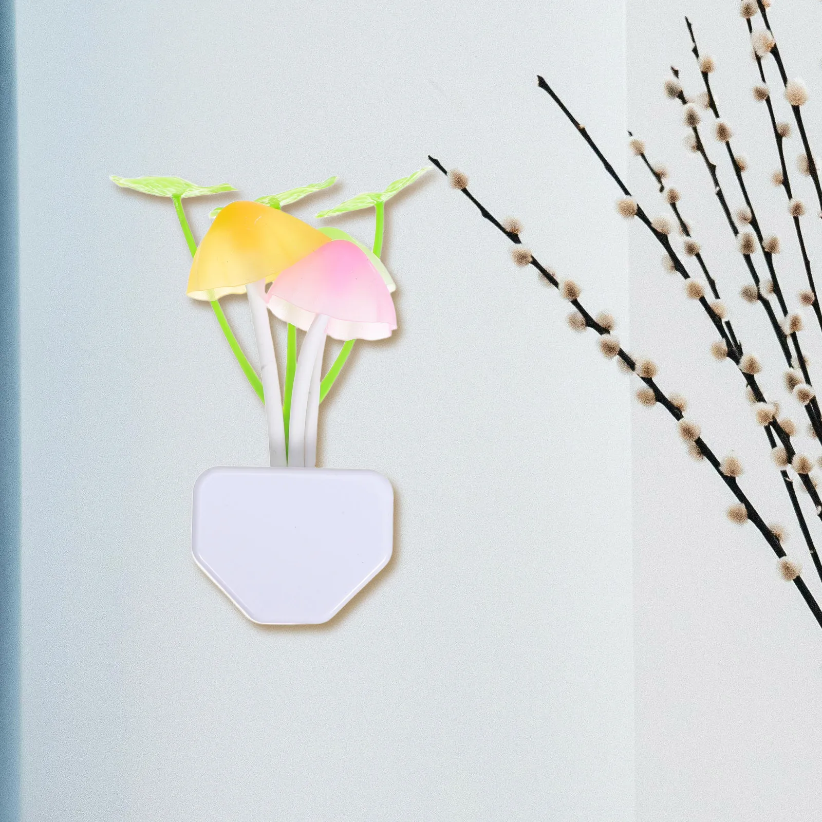 3個入り キノコ型ナイトライト LED電球 暖色系 ノンフリッカー 目に優しい 寝室用ナイトランプ ソフトグロー 装飾ムード照明