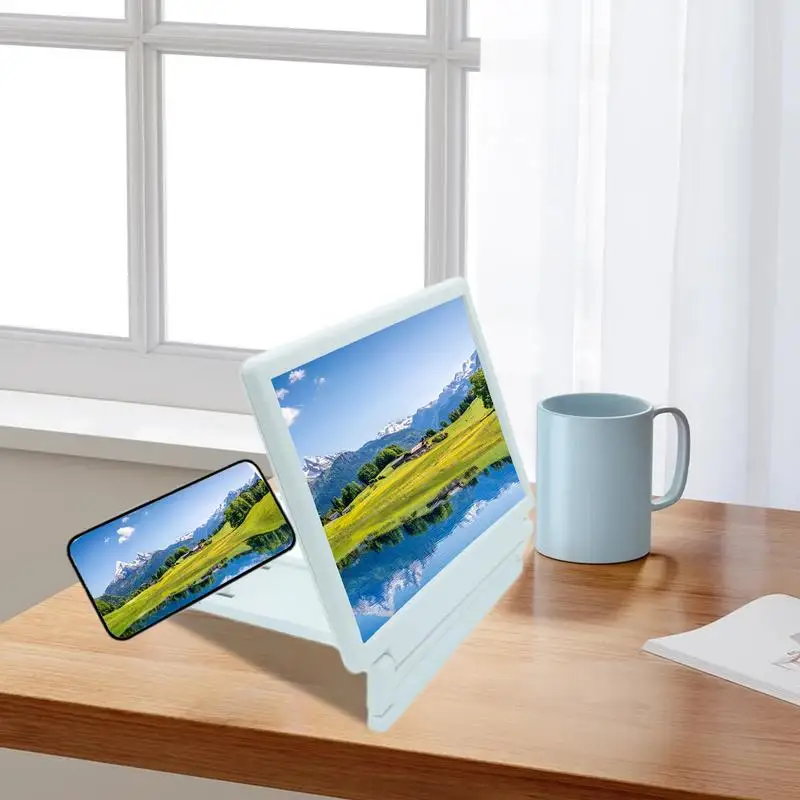 7 Inch 3D Screen Amplifier Mobile Phone Enlarging HD Stand For Video Folding Screen Enlarged Eyes Protection Holder