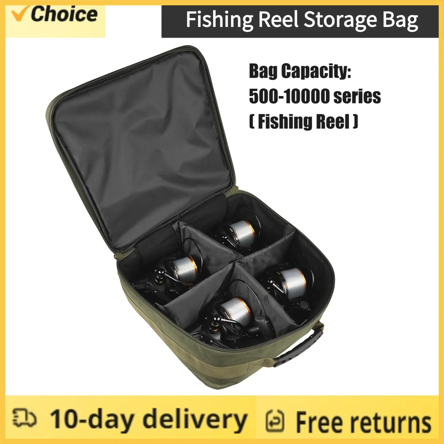 Fishing Reel   Carrying Case Oxford Cloth Reel Lure Gear Carrying Case  500-10000 Series Spinning Fishing Reels