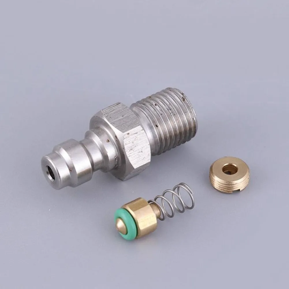 8mm Male Thread Quick Connect Valve PCP Filling With Valve M10/18NPT/18BSPP Male Connector For High Pressure Pumps Tool