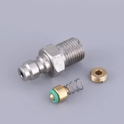 8mm Male Thread Quick Connect Valve PCP Filling With Valve M10/18NPT/18BSPP Male Connector For High Pressure Pumps Tool