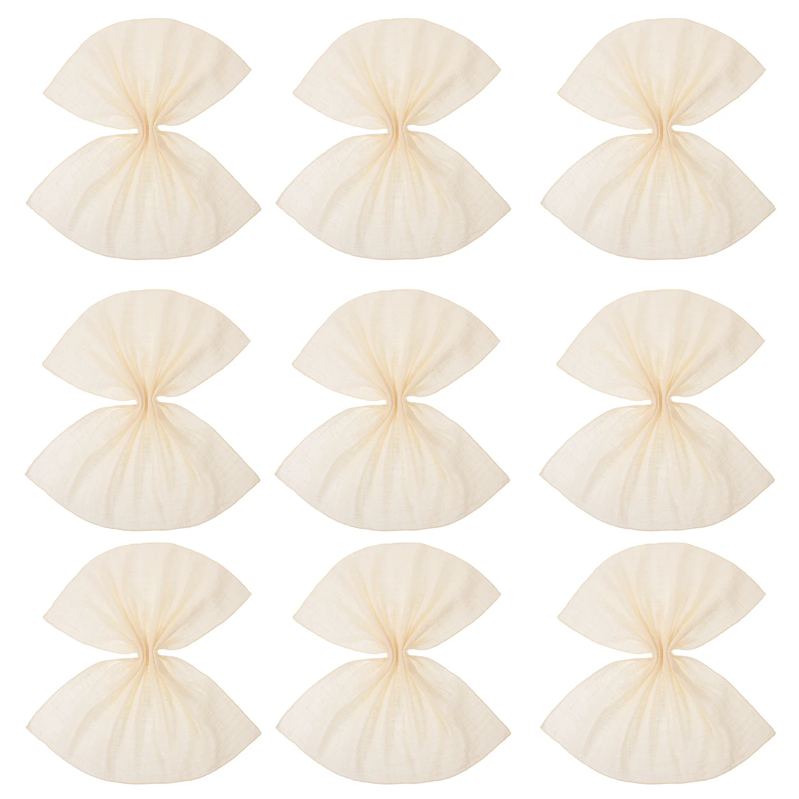 

10Pcs Dinner Cloth Napkins Soft Washable Cotton Linen Reusable Decorative Napkins for Wedding Party Festival Table