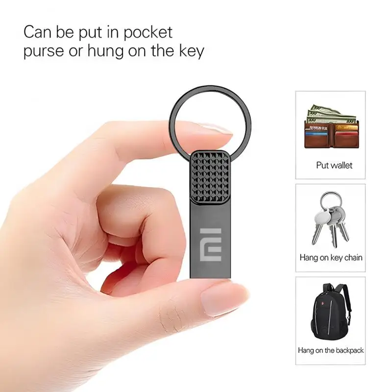 Original Xiaomi 1TB Metal USB 3.0 Flash Drive Pendrive High Speed 2TB 128GB USB Drive Portatile Memoria USB Flash Disk TYPE-C