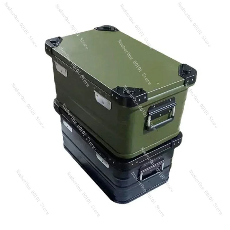 

Outdoor Aluminum Alloy Storage Box, Camping Equipment Container for Self Drive Tour, Large Capacity Case