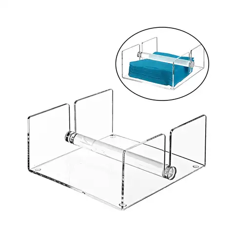 ที่วางผ้าเช็ดปากผ้าขนหนูอะคริลิคสำหรับแขกที่ล้างออกได้สำหรับแขก