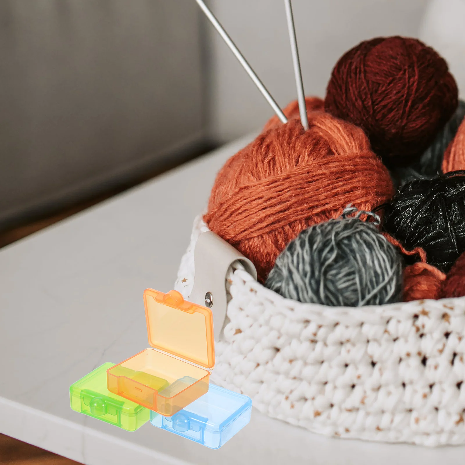 

3Pcs Small Clear Plastic Jewelry Storage Boxes Reusable Portable Storage Container Organizer for Craft Accessories Beads