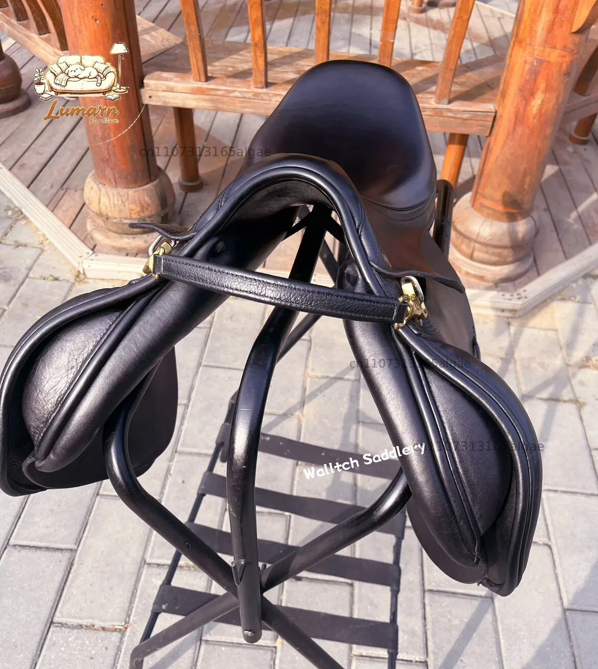 British Saddle Soft Armrest Comprehensive Dance Obstacle Saddle Leather Handle Breakthrough Point Safety Leath