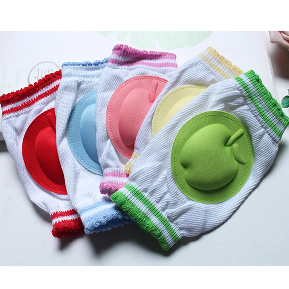 

1Pair Baby Kneepads Cotton Fiber Durable Crawling Protector Breathable Pads for Toddlers Infants Baby Kneepads