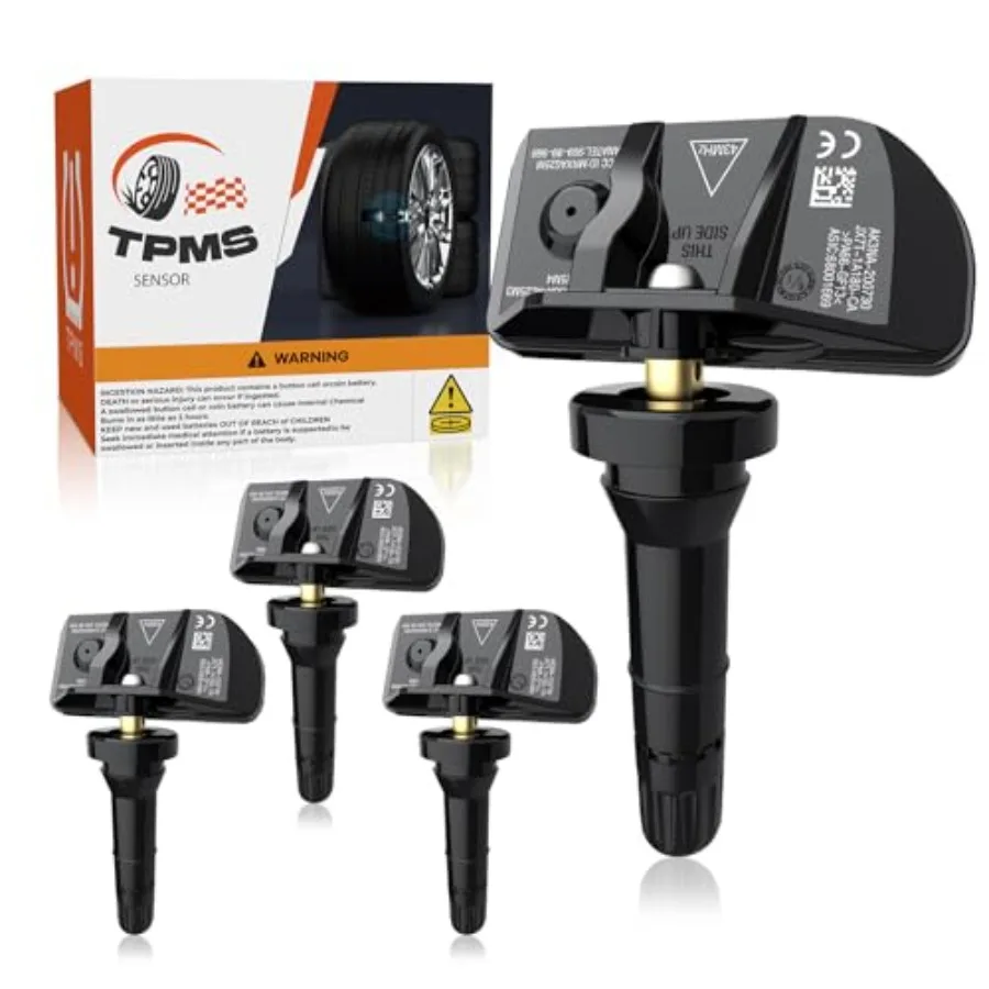 

TPMS Sensors 433 MHZ Tire Pressure Monitor System Replacment Sensor for 2020 2021 2022 2023 2024 Chevy Silverado GMC Sierra Cad