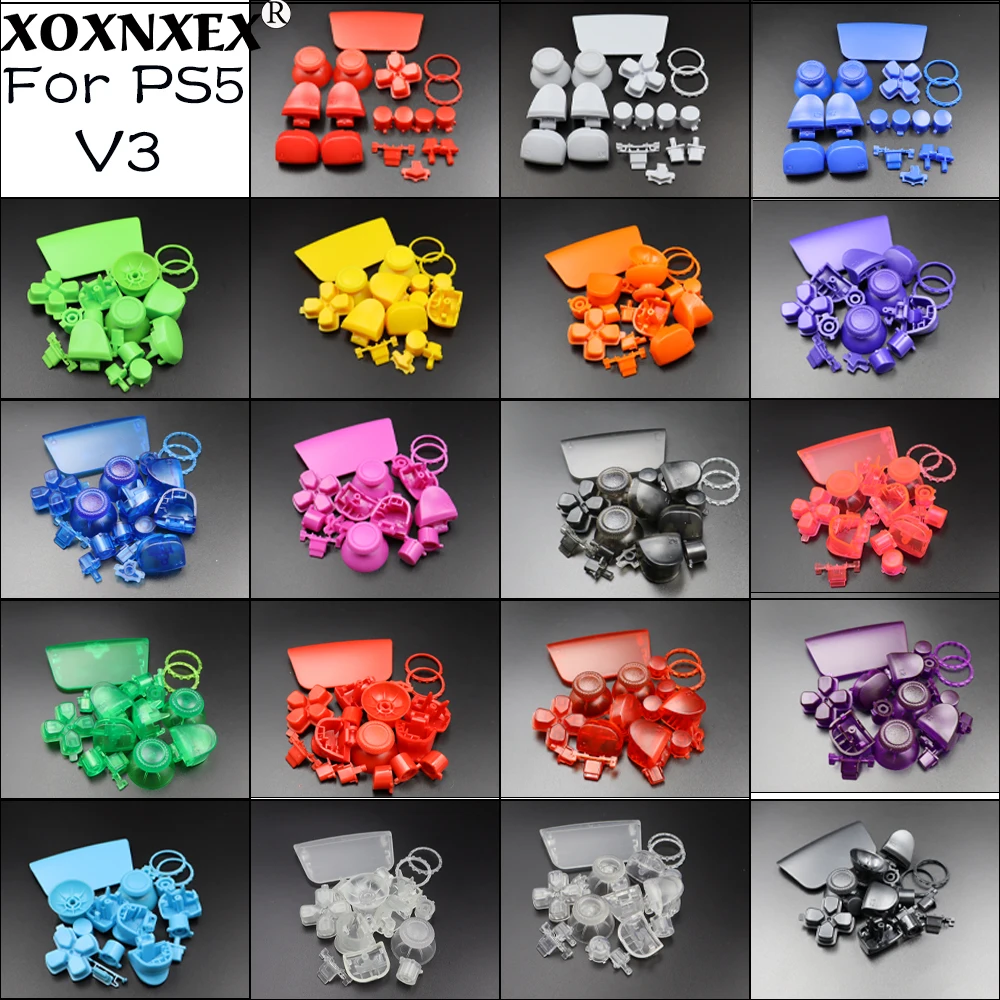 1Set Vervanging Knoppen Set D-Pad L1 R1 L2 R2 Trigger Knop Sleutel Accent Ring Voor PS5 V3 3.0 BDM-030 Controller