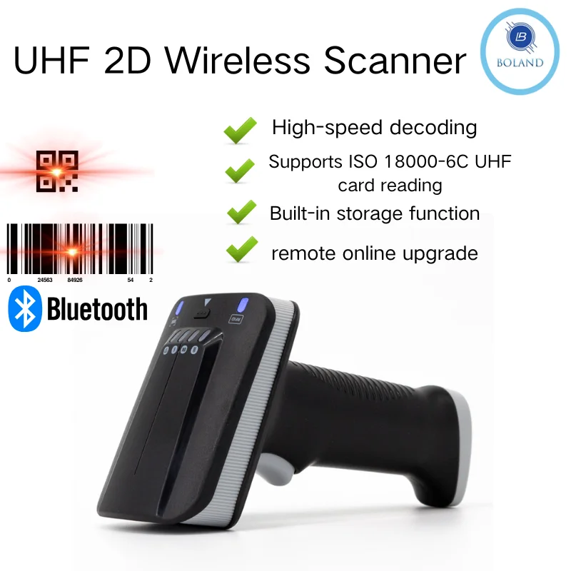 

Беспроводной сканер штрих-кода 2D 1D сканер штрих-кода Bluetooth сканер штрих-кода qr reder для супермаркета логистический продукт