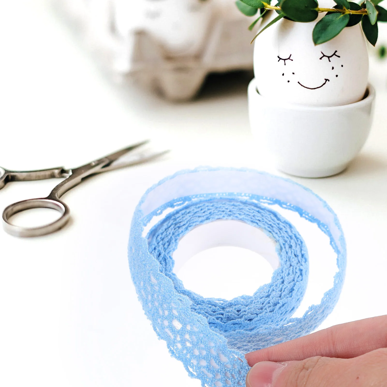 

3 Rolls Self-adhesive Lace Ribbon Tape Elegant Hollow Decorative Border Sticker