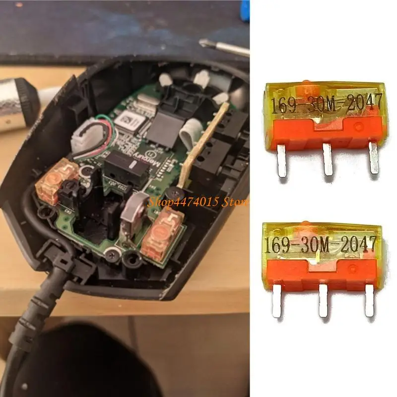 K1AA TTCダストプルーフゴールドマウスマイクロスイッチ30Mライフタイムゴールドアロイコンタクト3pin 3フィートマイクロスイッチセット2パックのマイクロスイッチセット