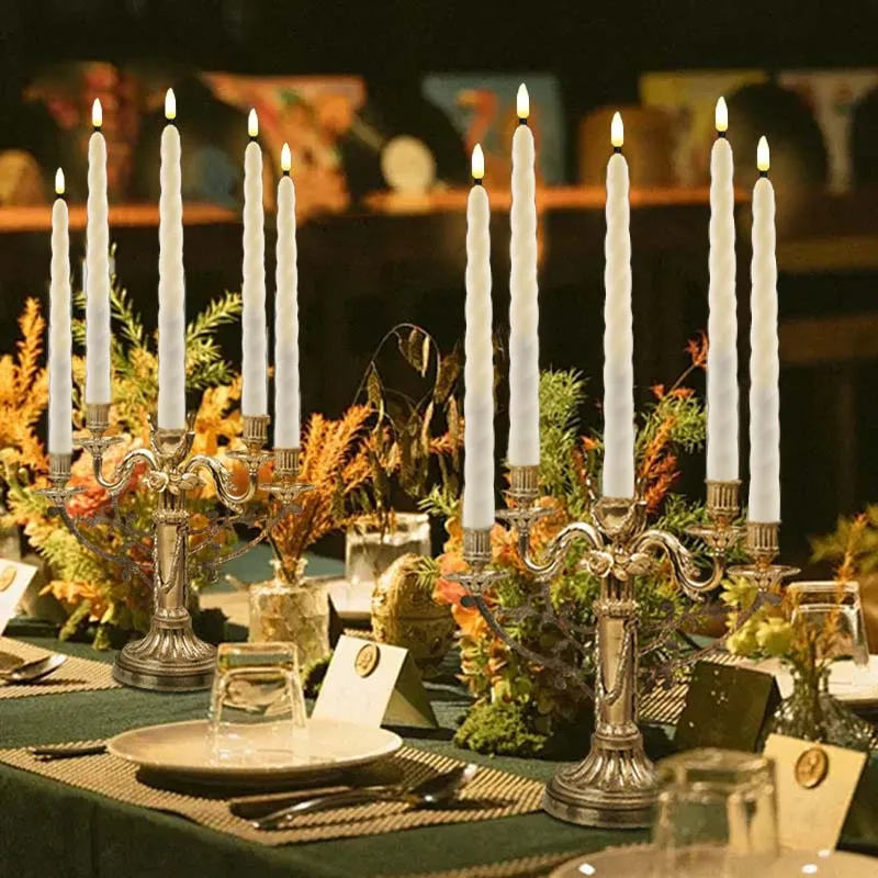 12-200 قطعة دوامة عديمة اللهب تفتق الشموع لحفل الزفاف الخفقان LED الشموع بطارية تعمل شمعة وهمية حفلة عشاء ديكور المنزل