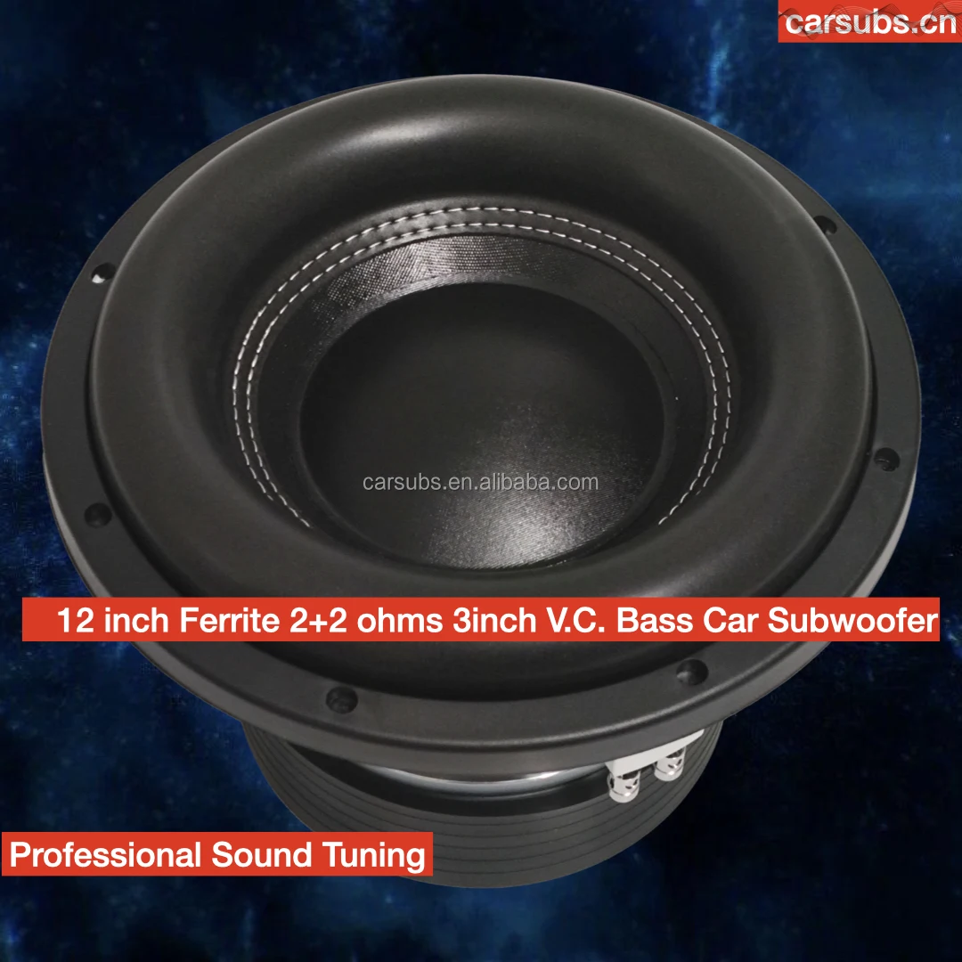 2025FS 28hz Bassi forti 12 "Car Bass Subwoofer Altoparlante Competizione Sub RMS 2000W 4 + 4ohm 12 pollici 4000W Picco SPL Subwoofer per auto