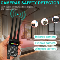 Three Antennas Professional Radio Frequency Detection Device GSM GPS RF Signal Detector Anti Wiretapping Wireless Camera Detects