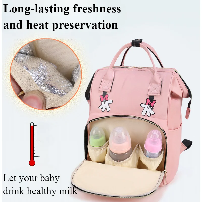 Diaper Backpack Portable Travel Multi-compartment Diaper Bag for Mom Waterproof Anti-Dirty Large Capacity Storage Bag BPA Free