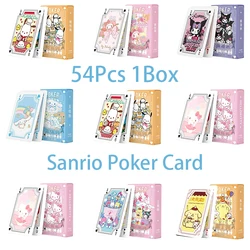 Poker Board Game Cartoon Hello Kitty Kuromi Cinnamon Dog Melody Pompompurin Children's Toy Gift Collection Multiplayer