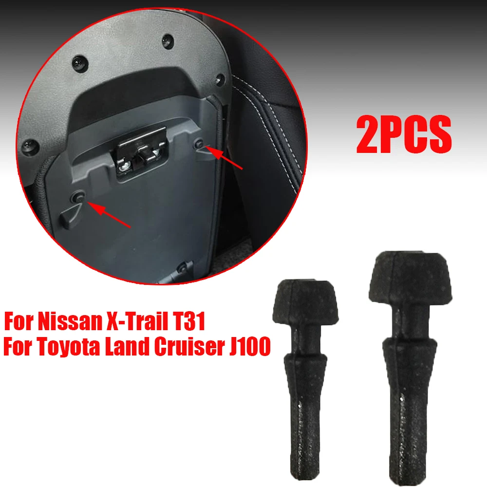 2PC For Toyota Land Cruiser J100 2005 / Nissan X-Trail T31 2012 Car Center Console Armrest Cushion Rubber