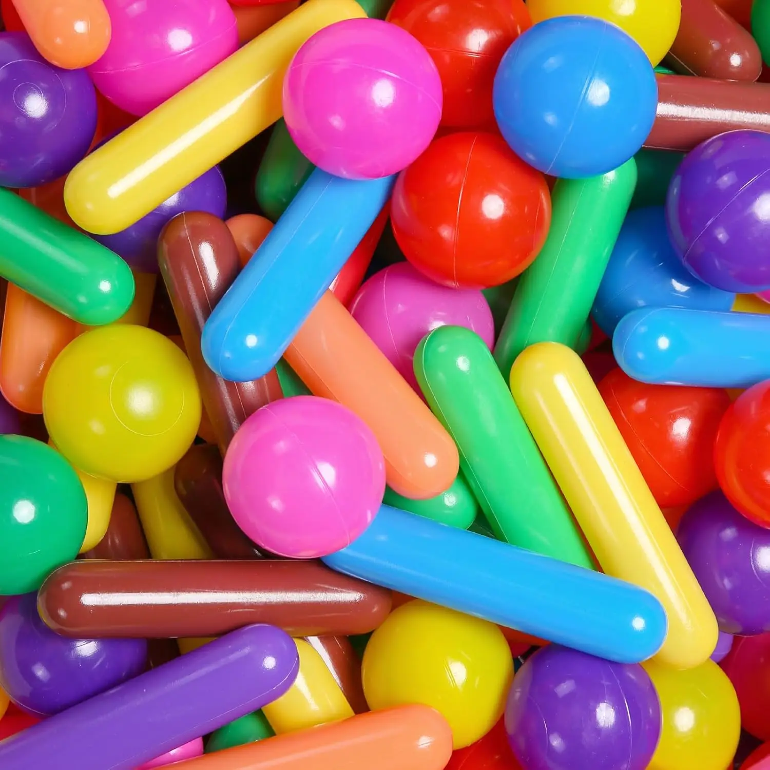 Boules de fosse à balles pour enfants, paquet de 120 boules colorées, balles de jouet en plastique anti-écrasement pour tout-petits, fosse à balles, tente de jeu
